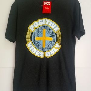 Positive vibes tshirt black small